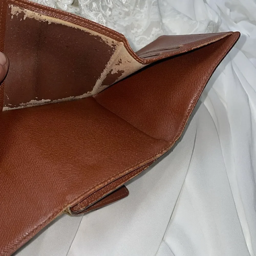 Authentic Louis Vuitton Monogram Porte Monnaie Billets Compact Wallet